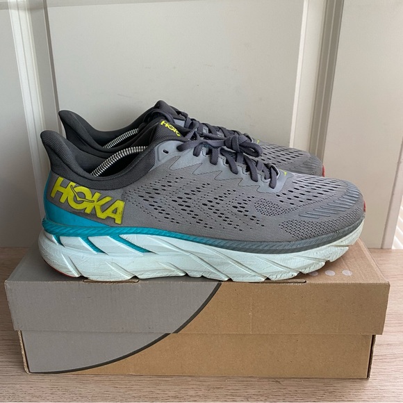 HOKA ONE ONE CLIFTON 7 Running Shoes- Men 11.5 - Picture 4 of 11